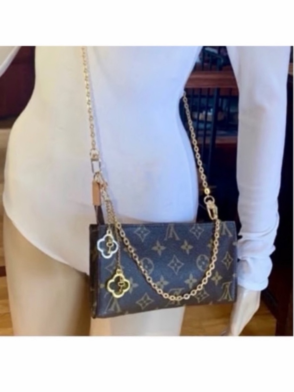 💚CHIC💚LOUIS VUITTON POCHETTE GM - Picture 12 of 13
